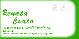 renata csato business card